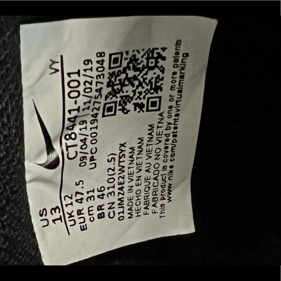 Air Force one City of Dreams in grey size 13 - Picture 5 of 5